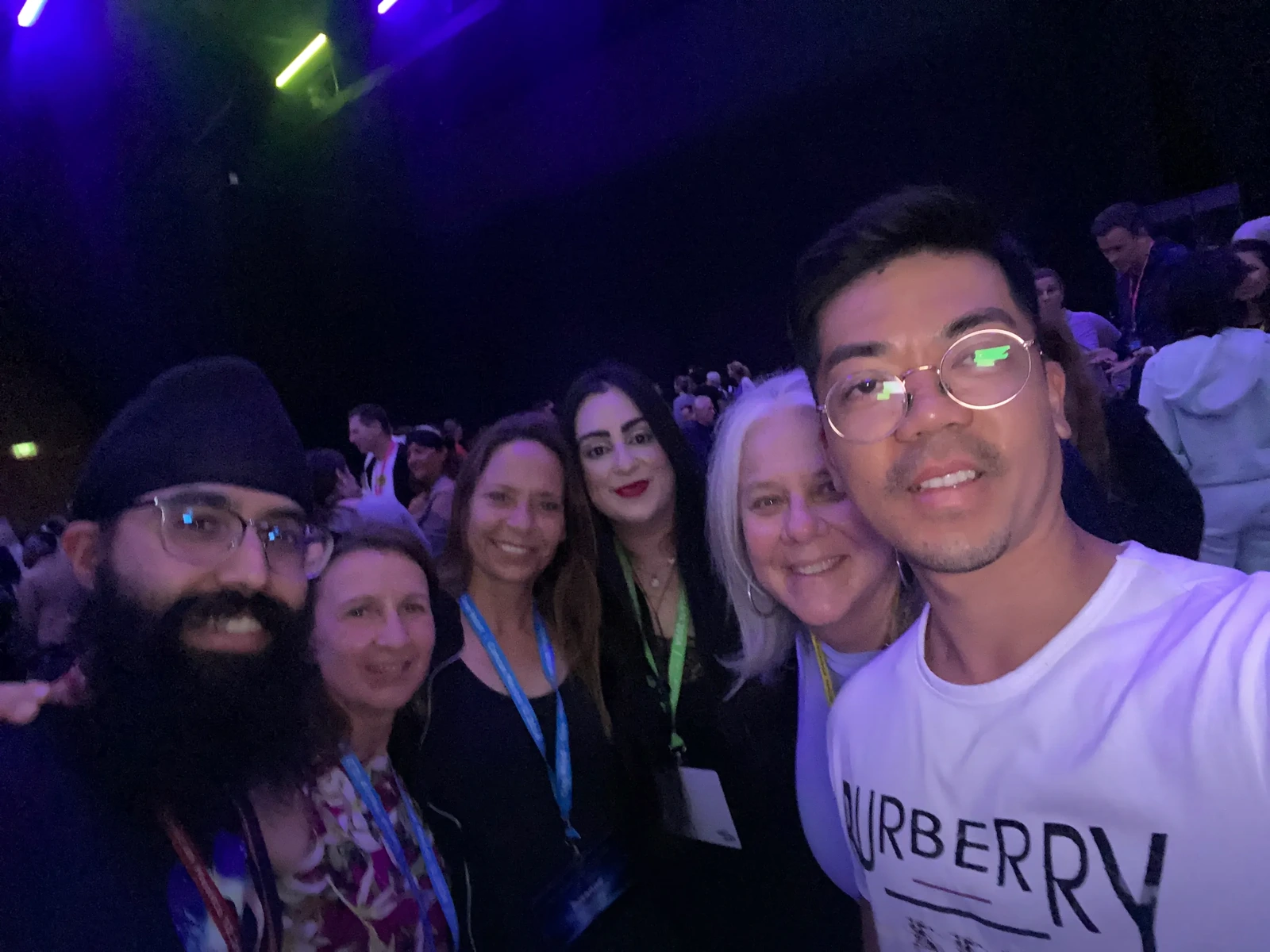 Kevin Gonzales with participants after a live session