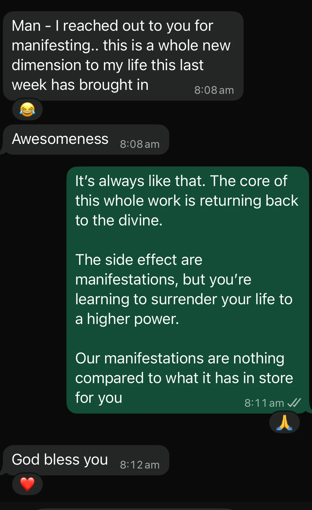 Client reflection between sessions