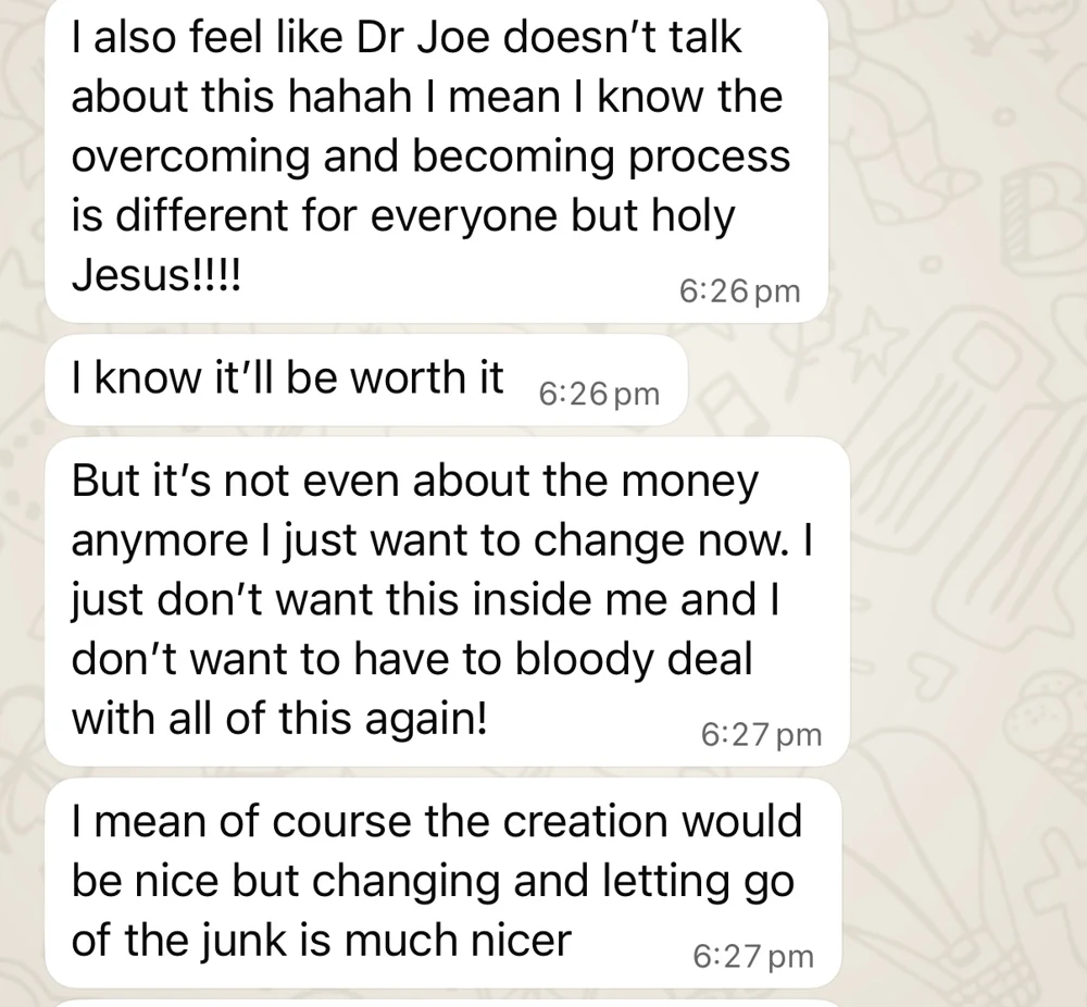 Client message about priorities