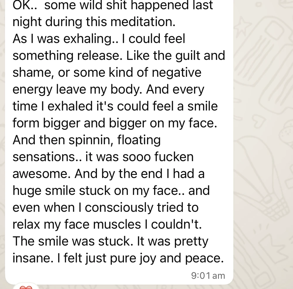Client message about release