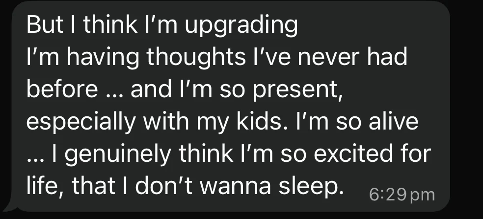 Client progress message