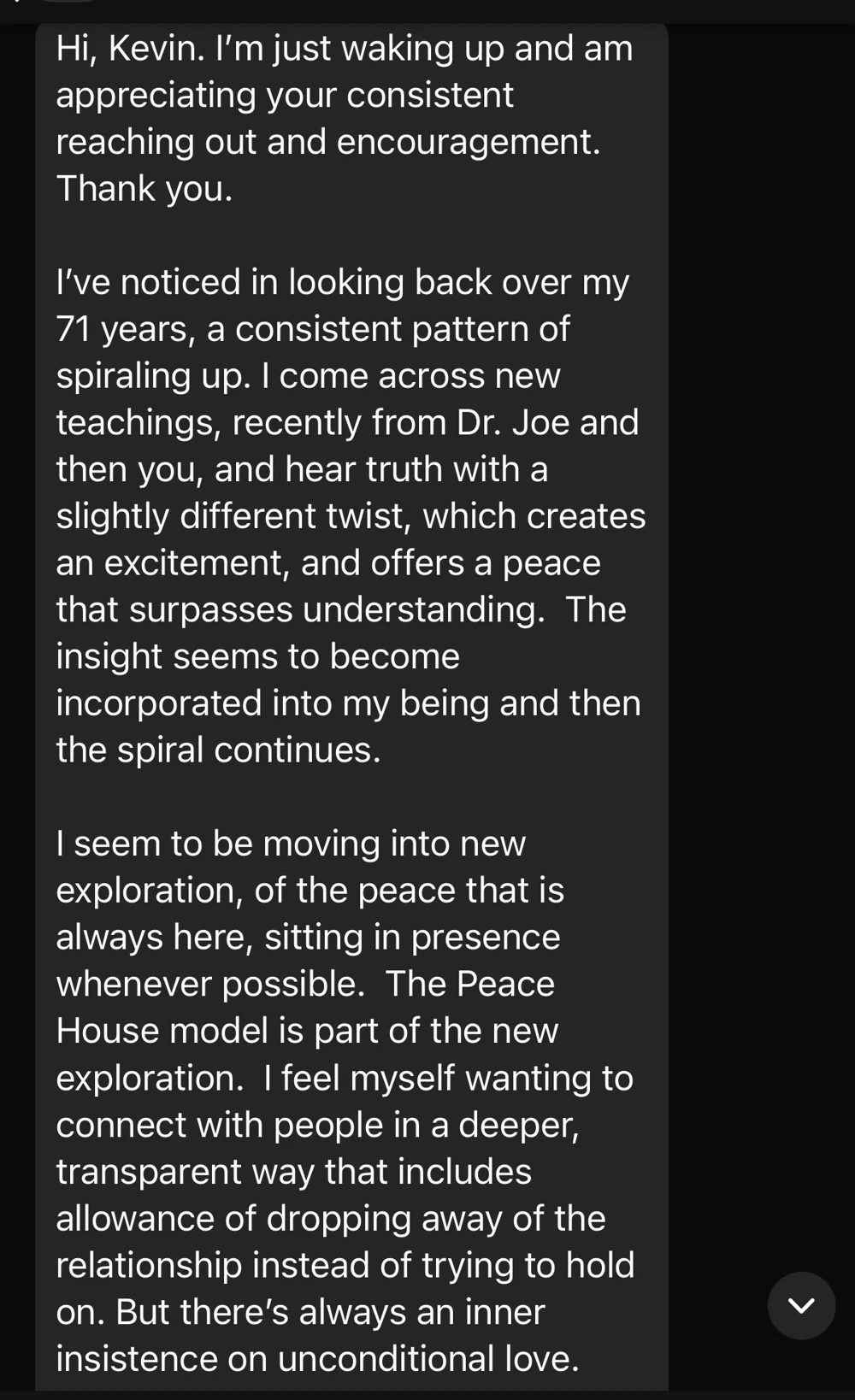 Client message about a repeated loop